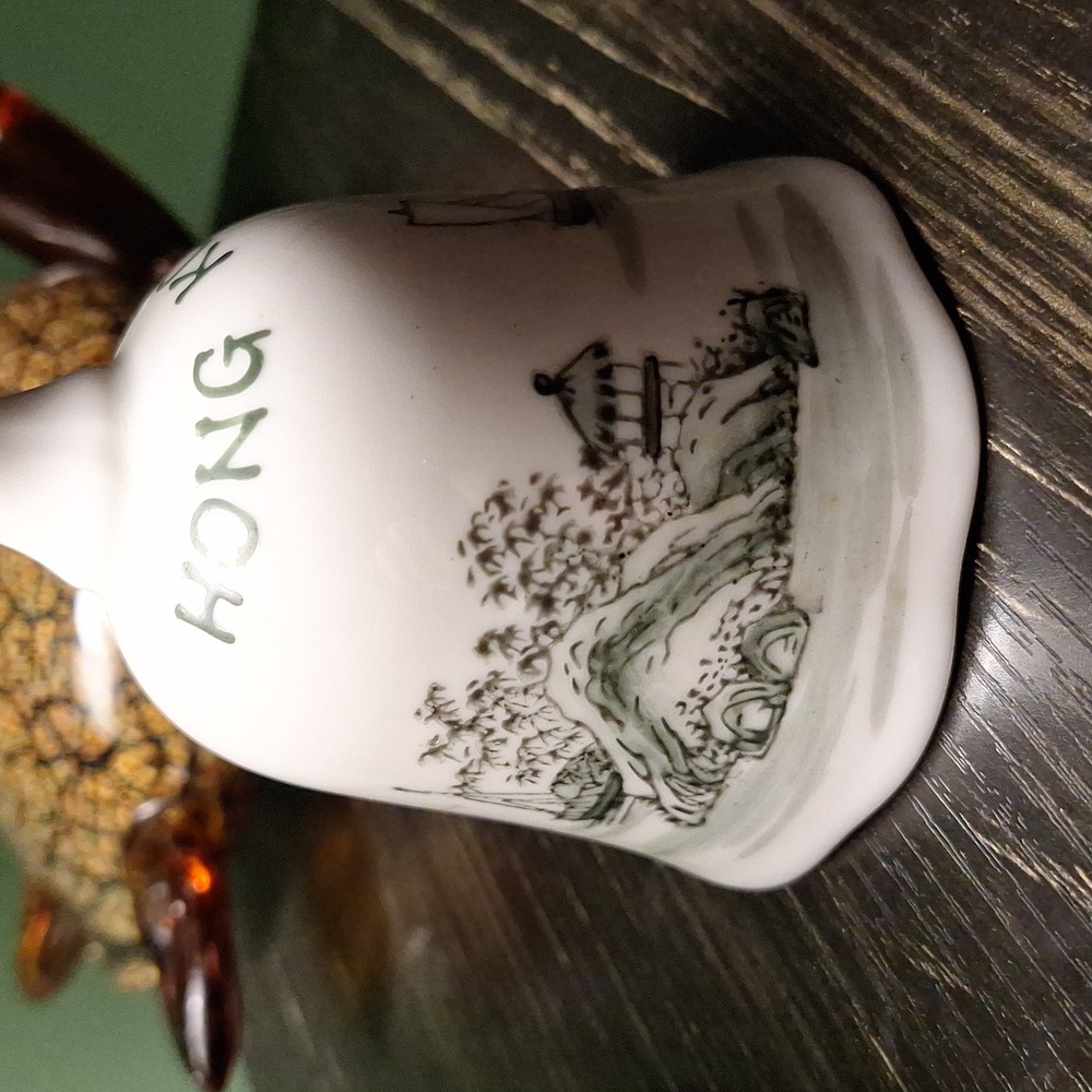 Hong Kong Handpainted 5 inch Ceramic Bell